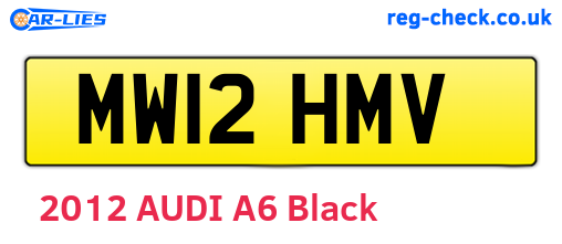 MW12HMV are the vehicle registration plates.