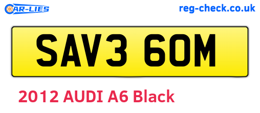 SAV360M are the vehicle registration plates.