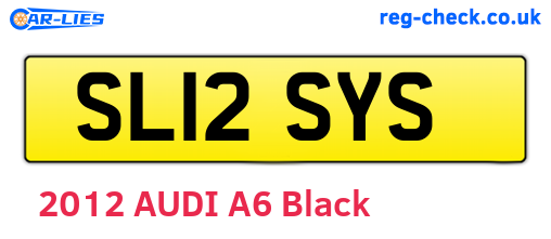 SL12SYS are the vehicle registration plates.