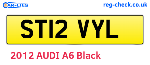 ST12VYL are the vehicle registration plates.