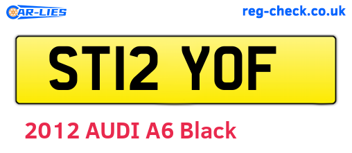 ST12YOF are the vehicle registration plates.