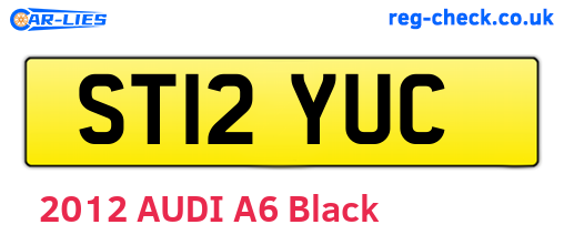 ST12YUC are the vehicle registration plates.