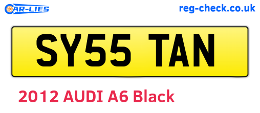 SY55TAN are the vehicle registration plates.