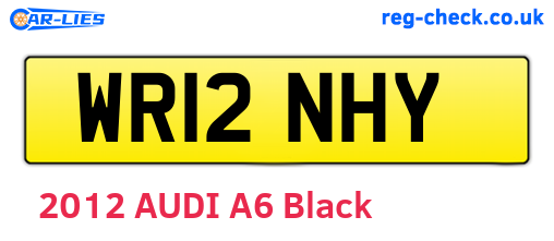 WR12NHY are the vehicle registration plates.
