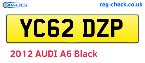 YC62DZP are the vehicle registration plates.