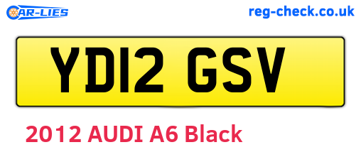 YD12GSV are the vehicle registration plates.