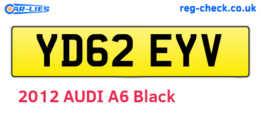 YD62EYV are the vehicle registration plates.
