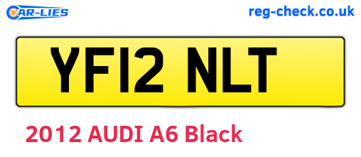 YF12NLT are the vehicle registration plates.