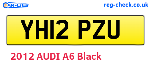 YH12PZU are the vehicle registration plates.