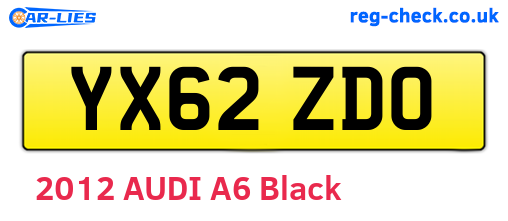 YX62ZDO are the vehicle registration plates.