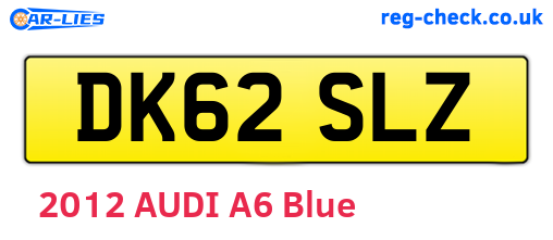 DK62SLZ are the vehicle registration plates.