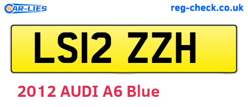 LS12ZZH are the vehicle registration plates.