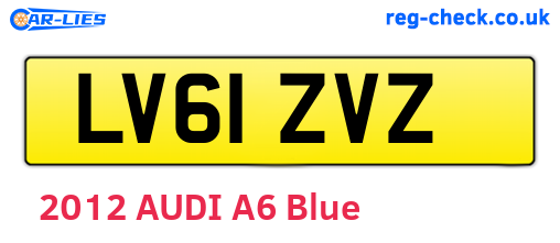 LV61ZVZ are the vehicle registration plates.
