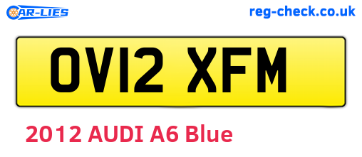 OV12XFM are the vehicle registration plates.