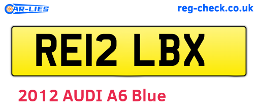 RE12LBX are the vehicle registration plates.