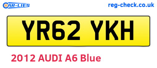 YR62YKH are the vehicle registration plates.