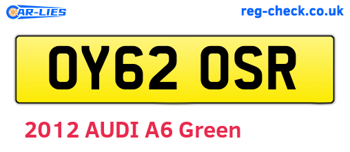 OY62OSR are the vehicle registration plates.