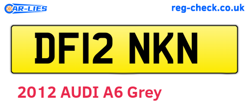 DF12NKN are the vehicle registration plates.