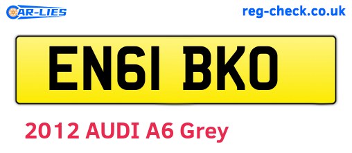 EN61BKO are the vehicle registration plates.