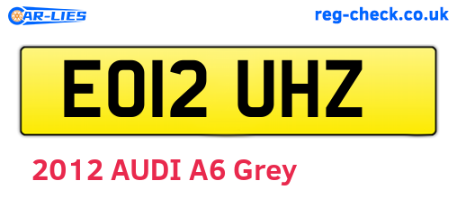 EO12UHZ are the vehicle registration plates.