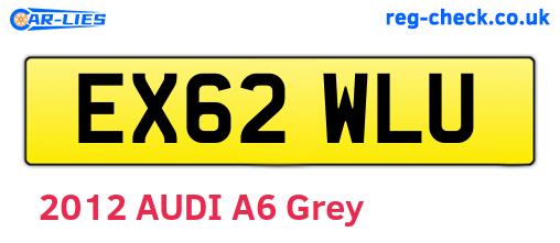 EX62WLU are the vehicle registration plates.