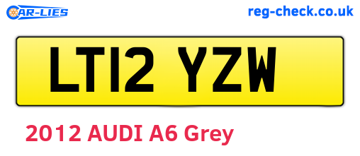 LT12YZW are the vehicle registration plates.