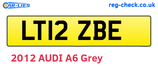 LT12ZBE are the vehicle registration plates.