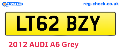 LT62BZY are the vehicle registration plates.