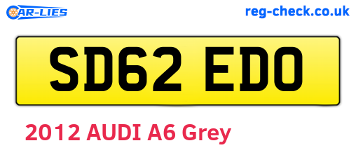 SD62EDO are the vehicle registration plates.