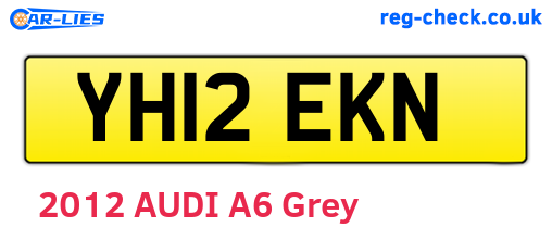 YH12EKN are the vehicle registration plates.