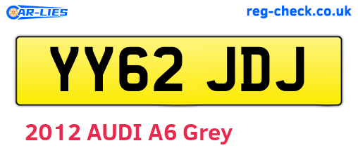 YY62JDJ are the vehicle registration plates.