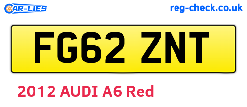FG62ZNT are the vehicle registration plates.