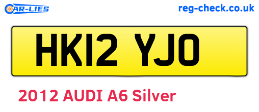 HK12YJO are the vehicle registration plates.