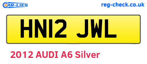 HN12JWL are the vehicle registration plates.
