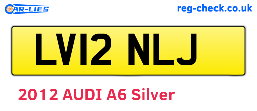 LV12NLJ are the vehicle registration plates.