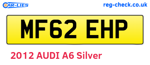 MF62EHP are the vehicle registration plates.