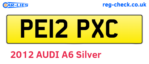 PE12PXC are the vehicle registration plates.