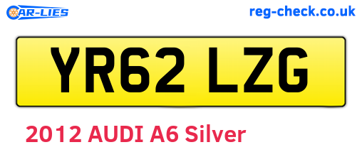 YR62LZG are the vehicle registration plates.
