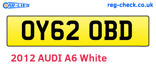OY62OBD are the vehicle registration plates.