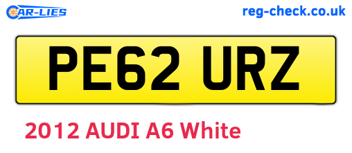 PE62URZ are the vehicle registration plates.