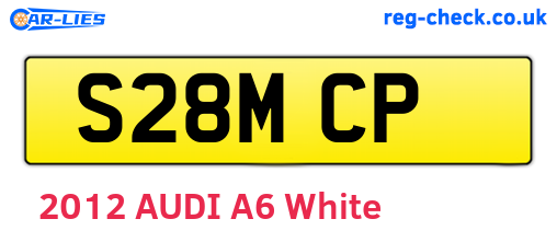 S28MCP are the vehicle registration plates.