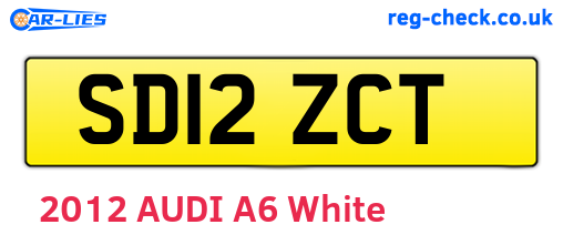 SD12ZCT are the vehicle registration plates.