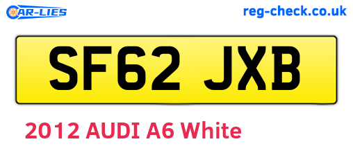 SF62JXB are the vehicle registration plates.