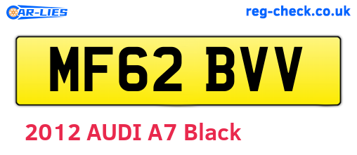 MF62BVV are the vehicle registration plates.