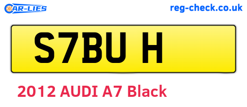 S7BUH are the vehicle registration plates.