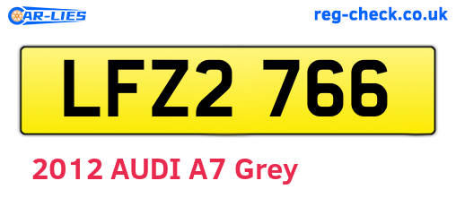LFZ2766 are the vehicle registration plates.