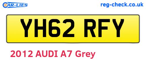 YH62RFY are the vehicle registration plates.