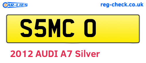 S5MCO are the vehicle registration plates.