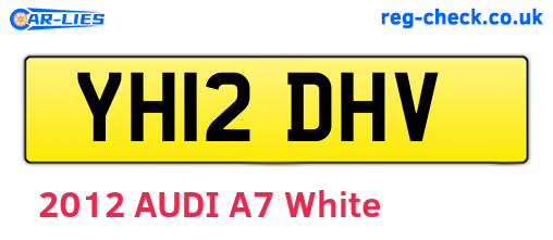 YH12DHV are the vehicle registration plates.