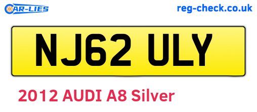 NJ62ULY are the vehicle registration plates.